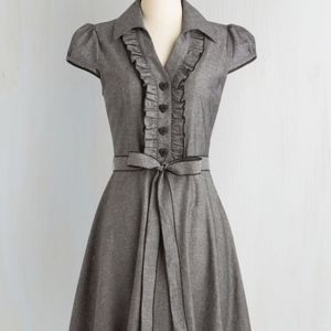 ModCloth ABOUT THE ARTIST dress Grey sz. L